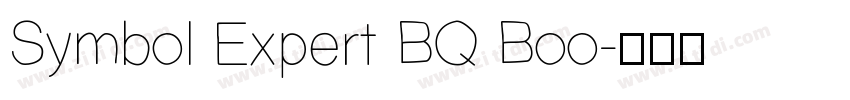 Symbol Expert BQ Boo字体转换